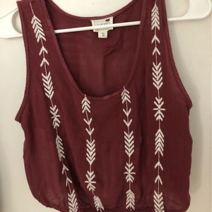 cropped tank top size medium(could also fit large)